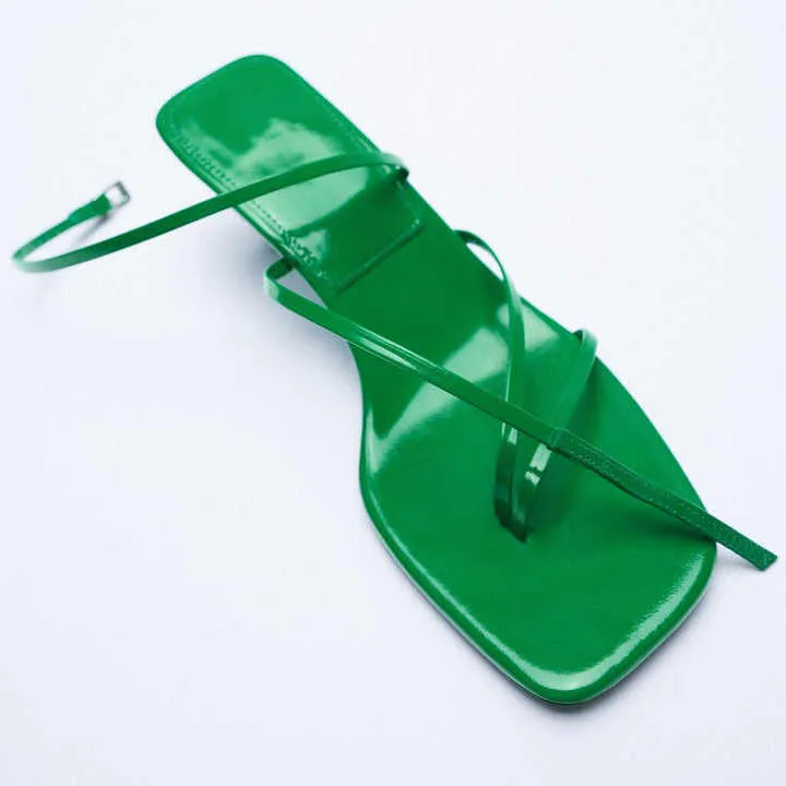 صنادل نسائية بكعب عالٍ برأس مربع - Women's Square Toe High Heel Sandals -