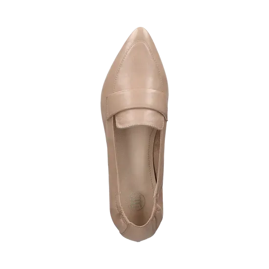 BAGATT Leather Nude Loafers