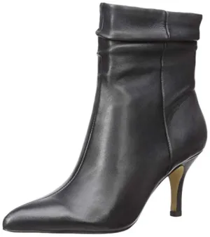 Bella Vita Women's Danielle Dress Bootie Ankle Boot, Black Leather, 7 W US
