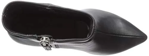 Bella Vita Women's Danielle Dress Bootie Ankle Boot, Black Leather, 7 W US
