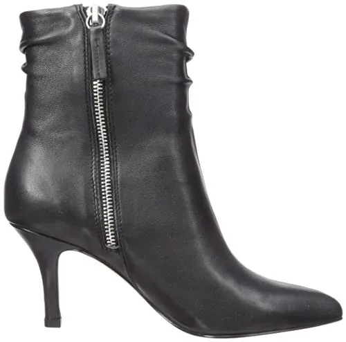 Bella Vita Women's Danielle Dress Bootie Ankle Boot, Black Leather, 7 W US