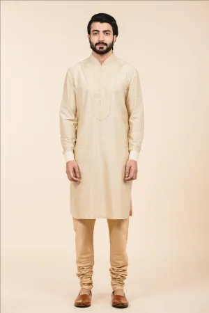 Black Textured Single Kurta