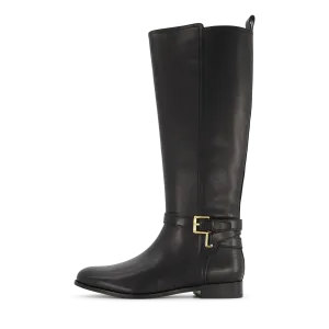 Blayke Burnished Leather Tall Boot Black