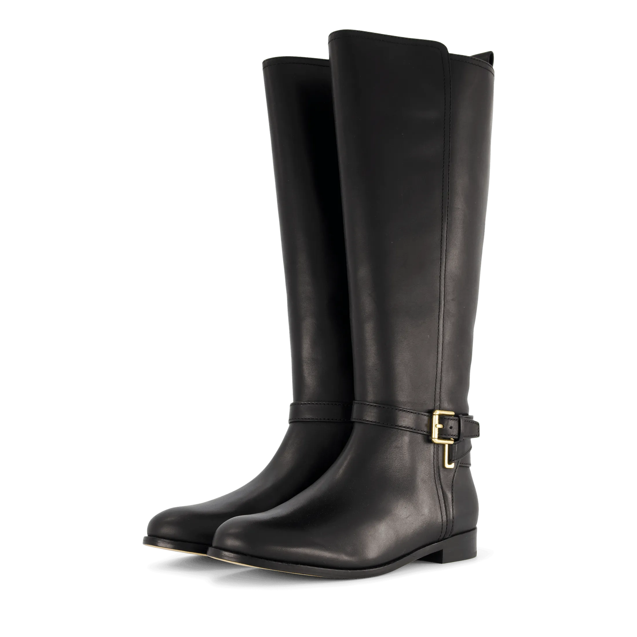 Blayke Burnished Leather Tall Boot Black