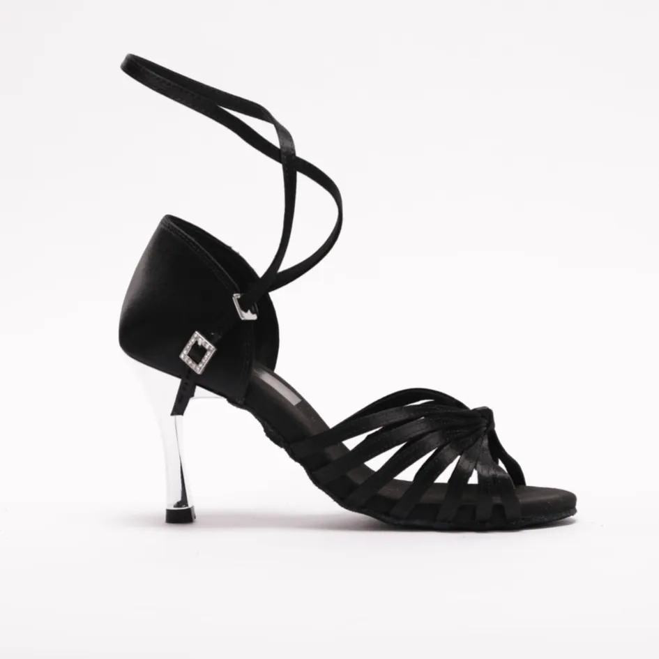 Dance Fever Knotted Metal Heel Sandal S121