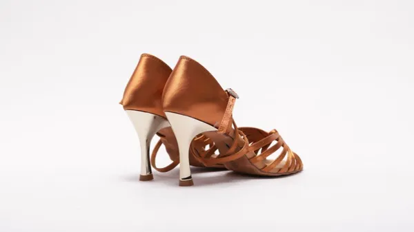 Dance Fever Knotted Metal Heel Sandal S121