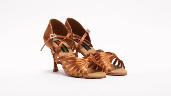 Dance Fever Knotted Metal Heel Sandal S121
