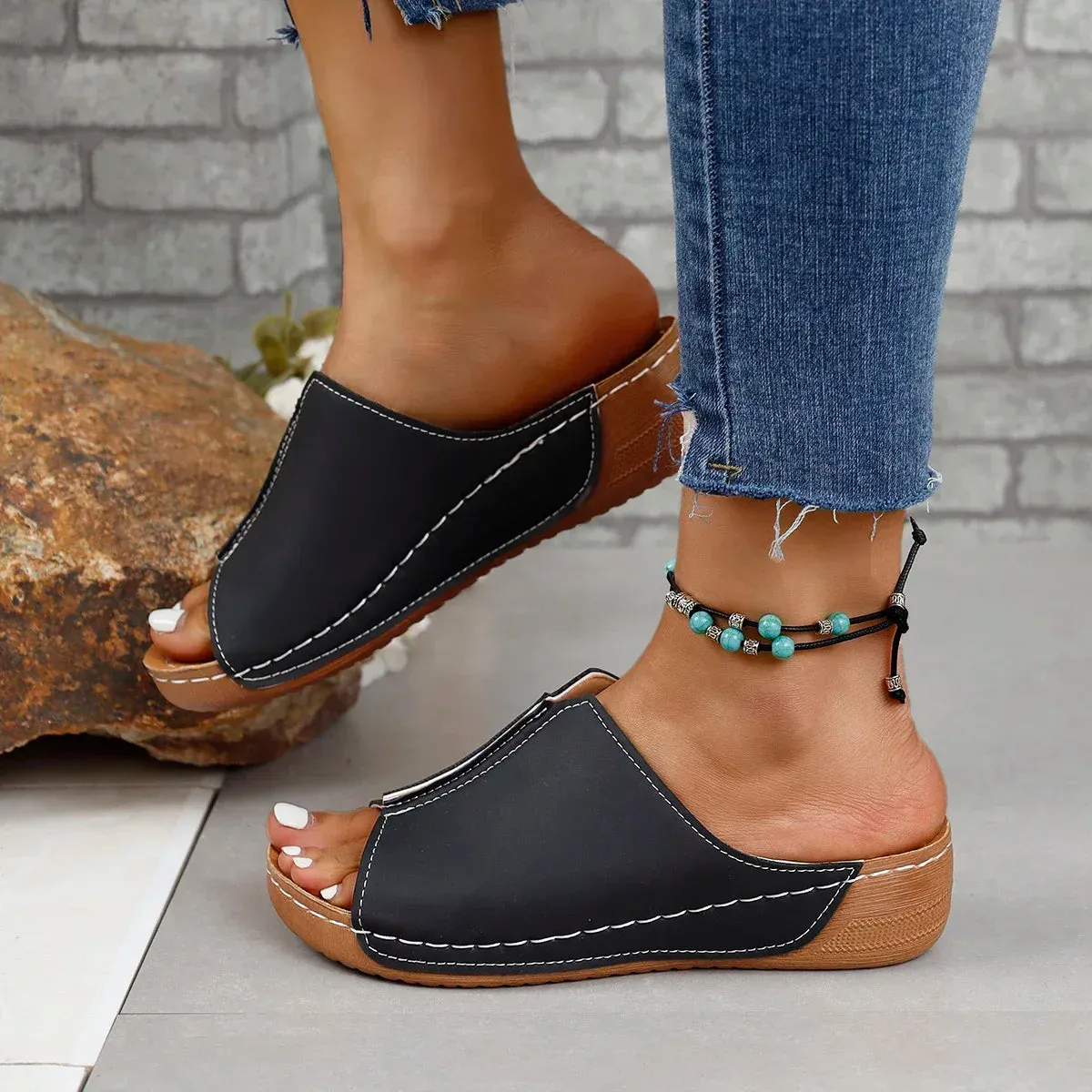 Iris - Elegant Slip-On Wedges