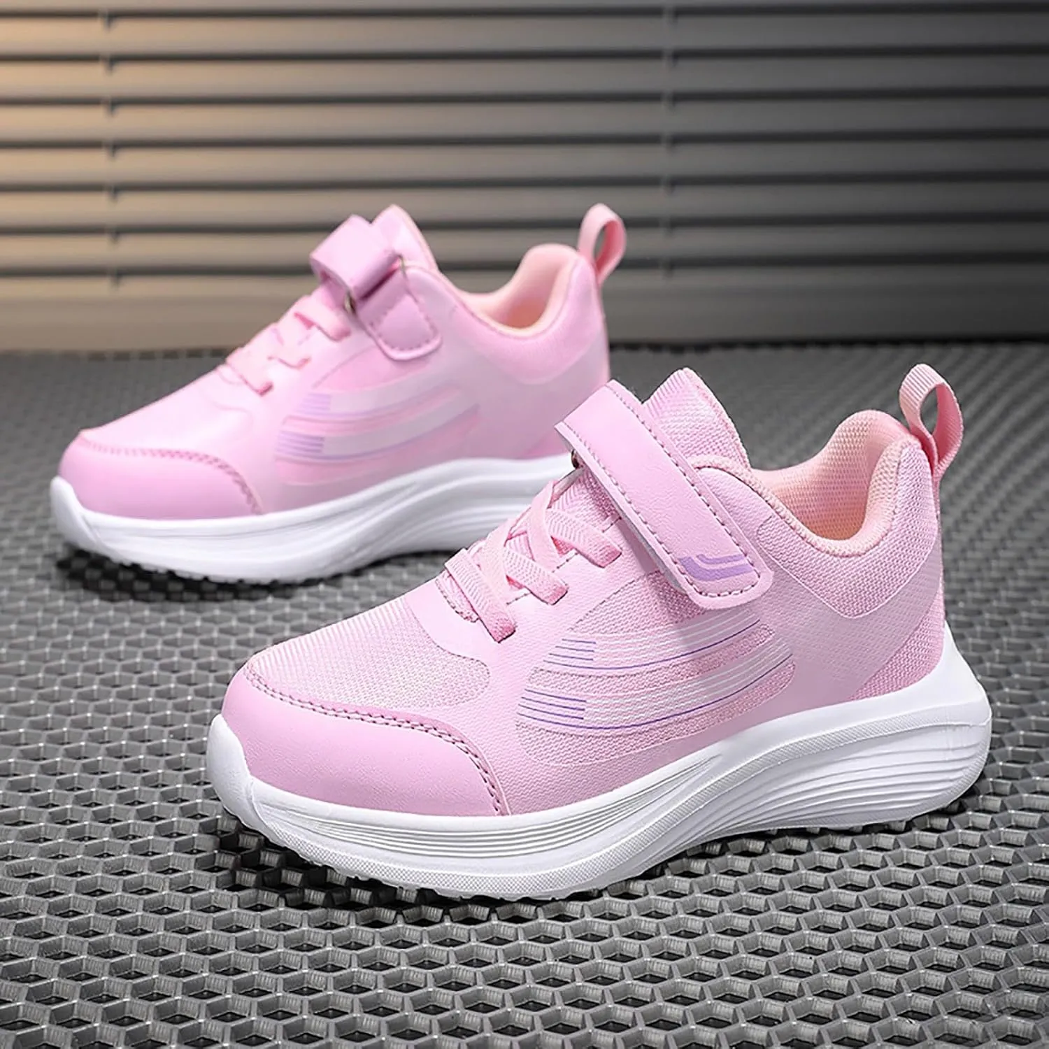 IWIHMIV Girls Athletic Shoes Toddler Tennis Shoes Sneakers for Boys Running Shoes Girls Boys Casual Breathable Sports Shoes