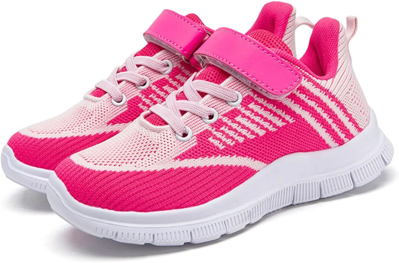 IWIHMIV Girls Tennis Shoes Girls Sneakers Kids Sneakers for Boys Girls Running Tennis Shoes Breathable Sport Athletic Shoes