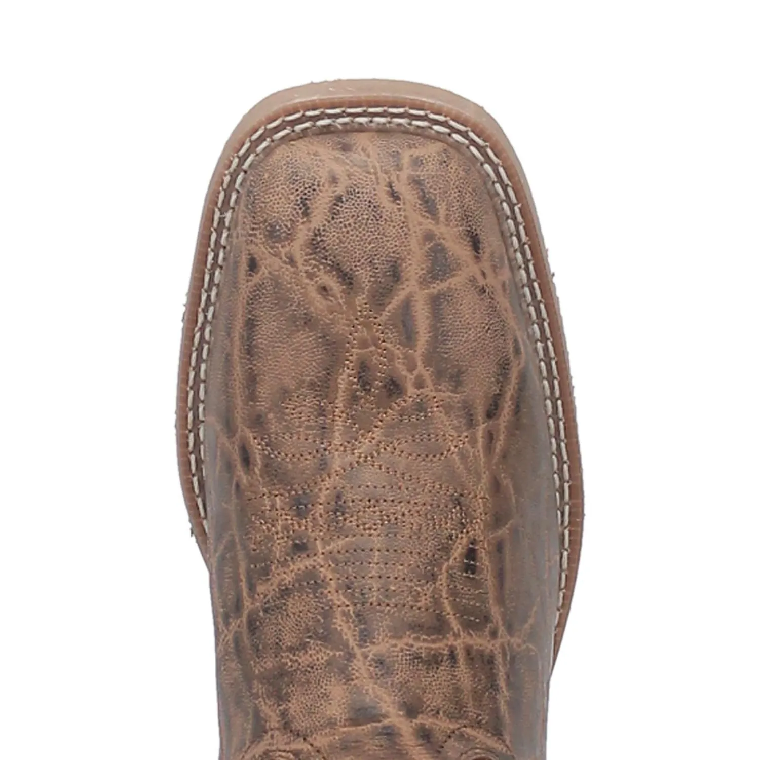 Laredo Men's Tusk Elephant Print Square Toe Boot in Beige