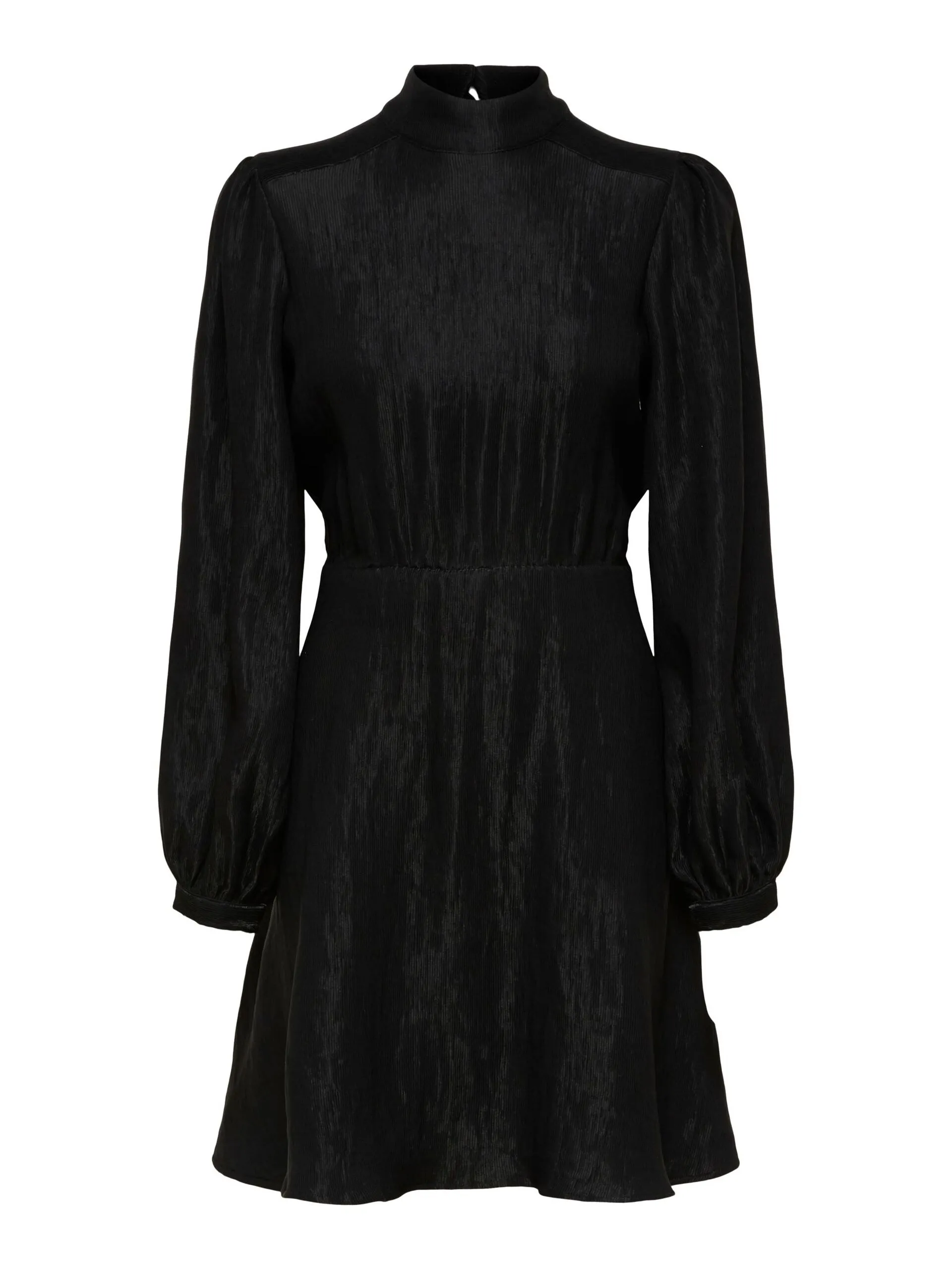 Madina Ls Short Dress - Black