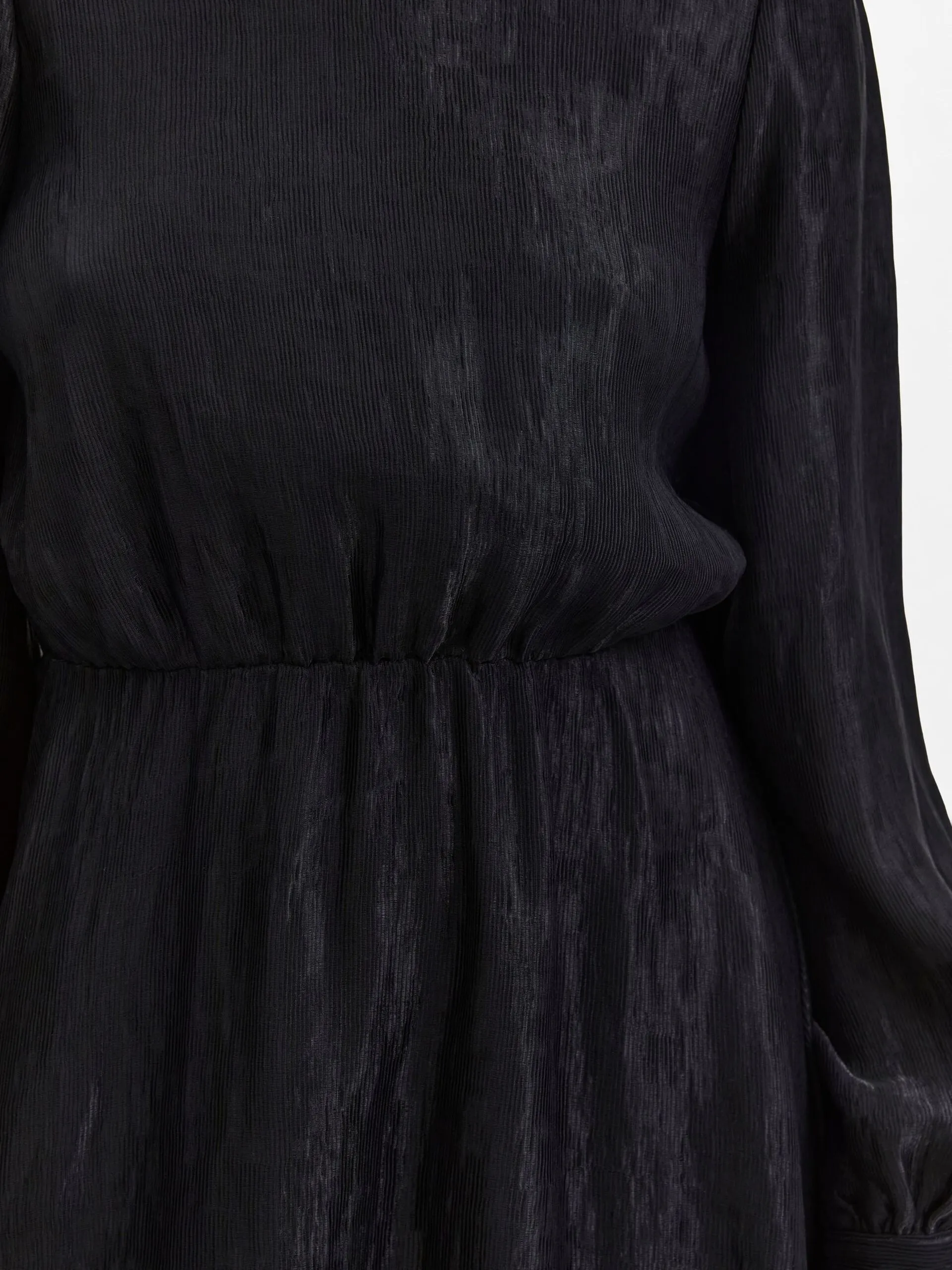 Madina Ls Short Dress - Black