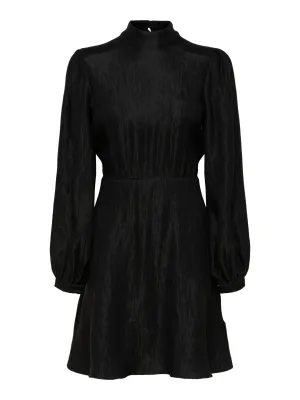 Madina Ls Short Dress - Black
