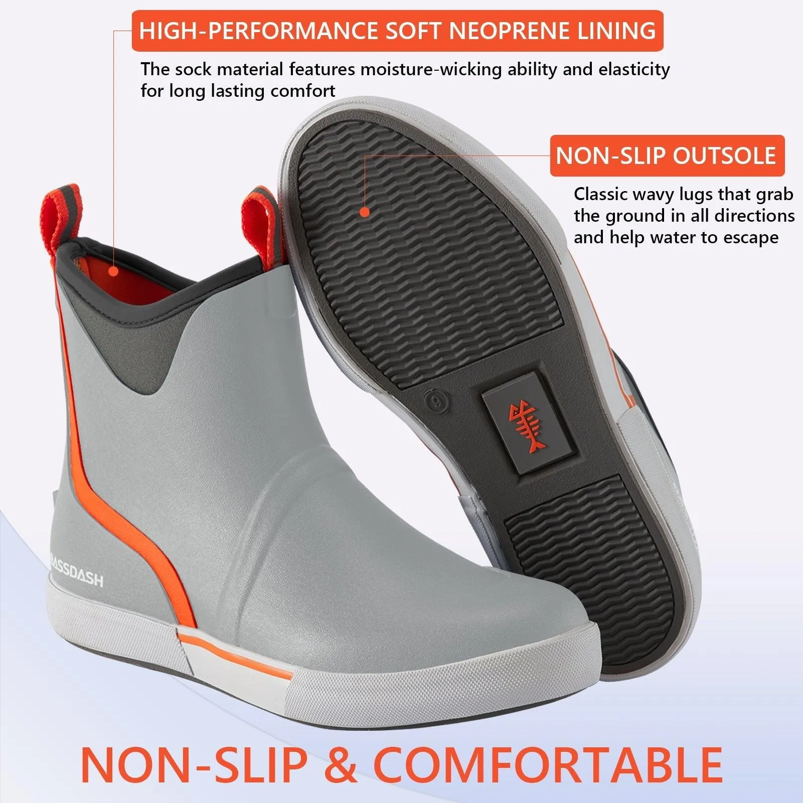 Men's 6 inch Waterproof Deck Boots