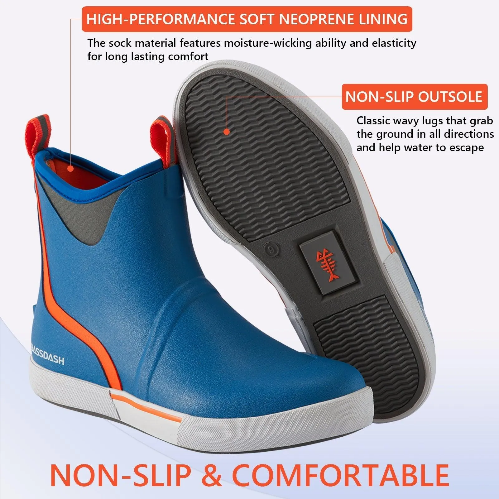 Men's 6 inch Waterproof Deck Boots