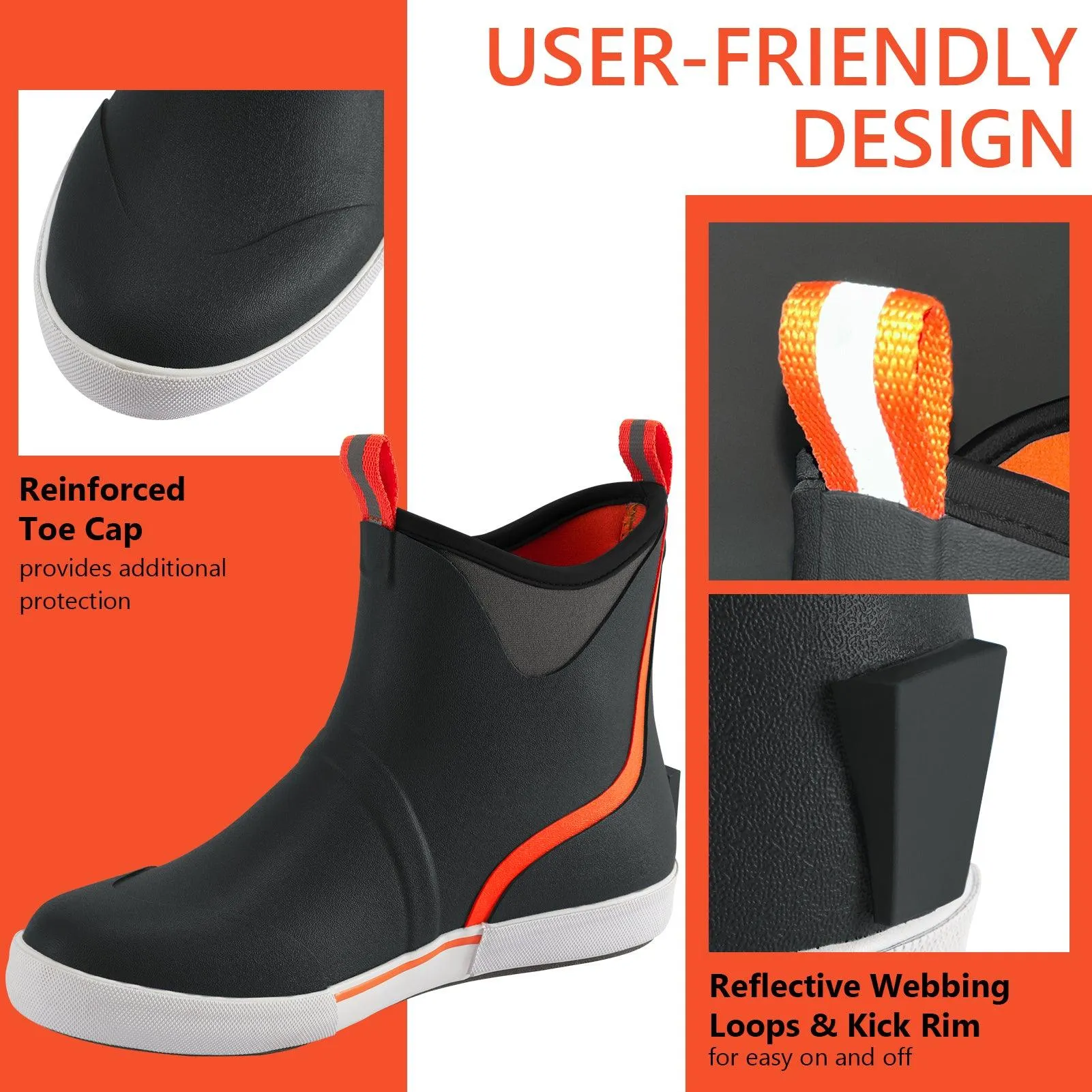 Men's 6 inch Waterproof Deck Boots