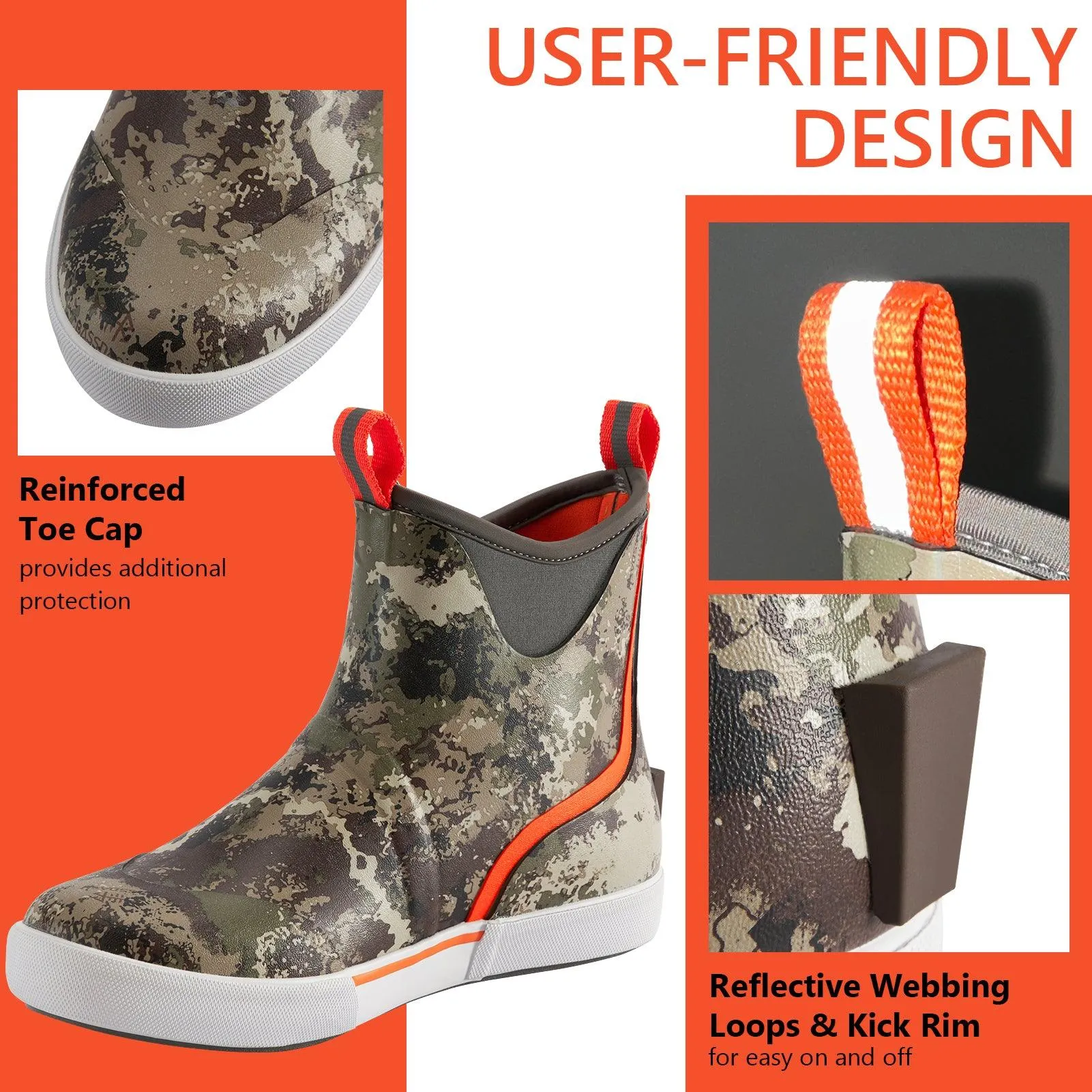 Men's 6 inch Waterproof Deck Boots
