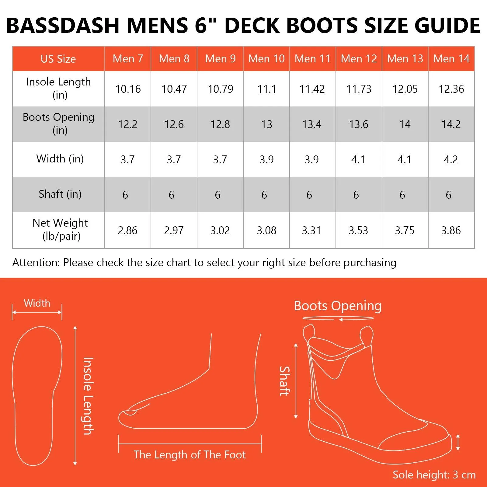 Men's 6 inch Waterproof Deck Boots