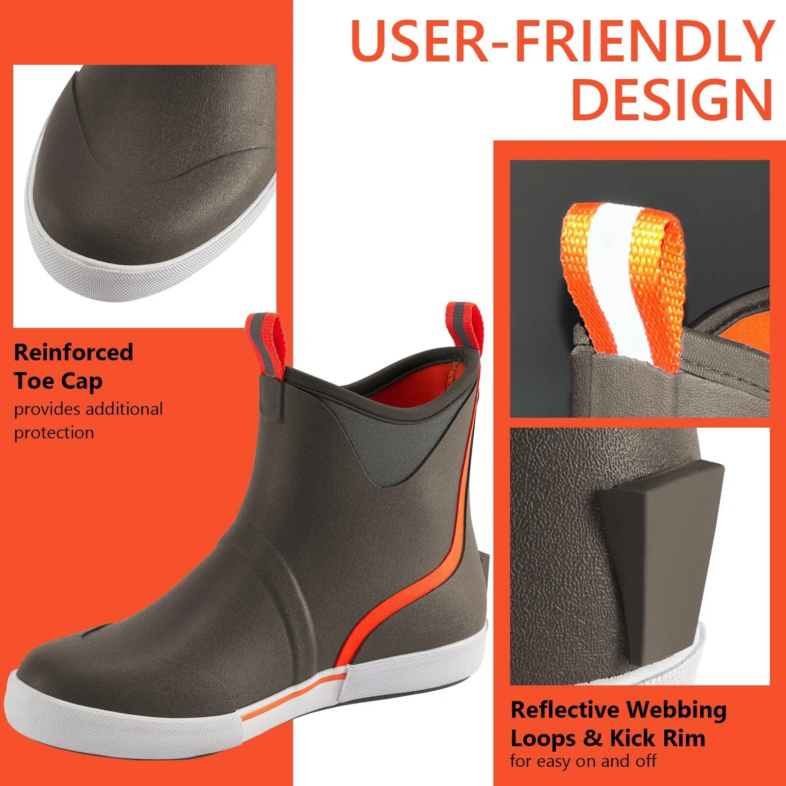 Men's 6 inch Waterproof Deck Boots