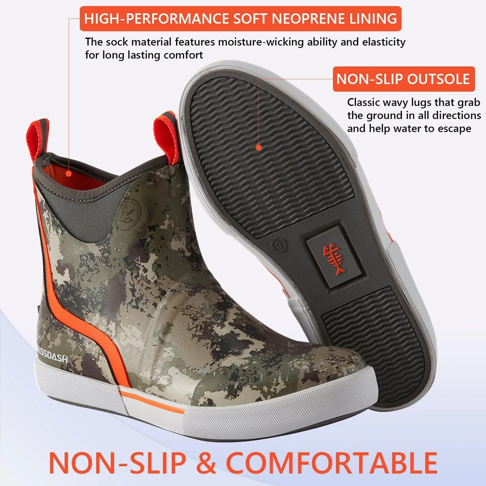Men's 6 inch Waterproof Deck Boots