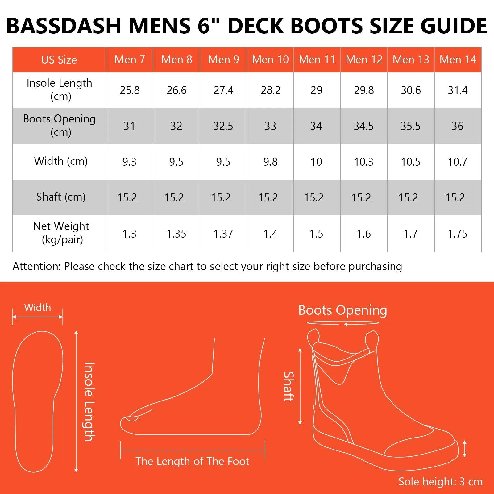 Men's 6 inch Waterproof Deck Boots