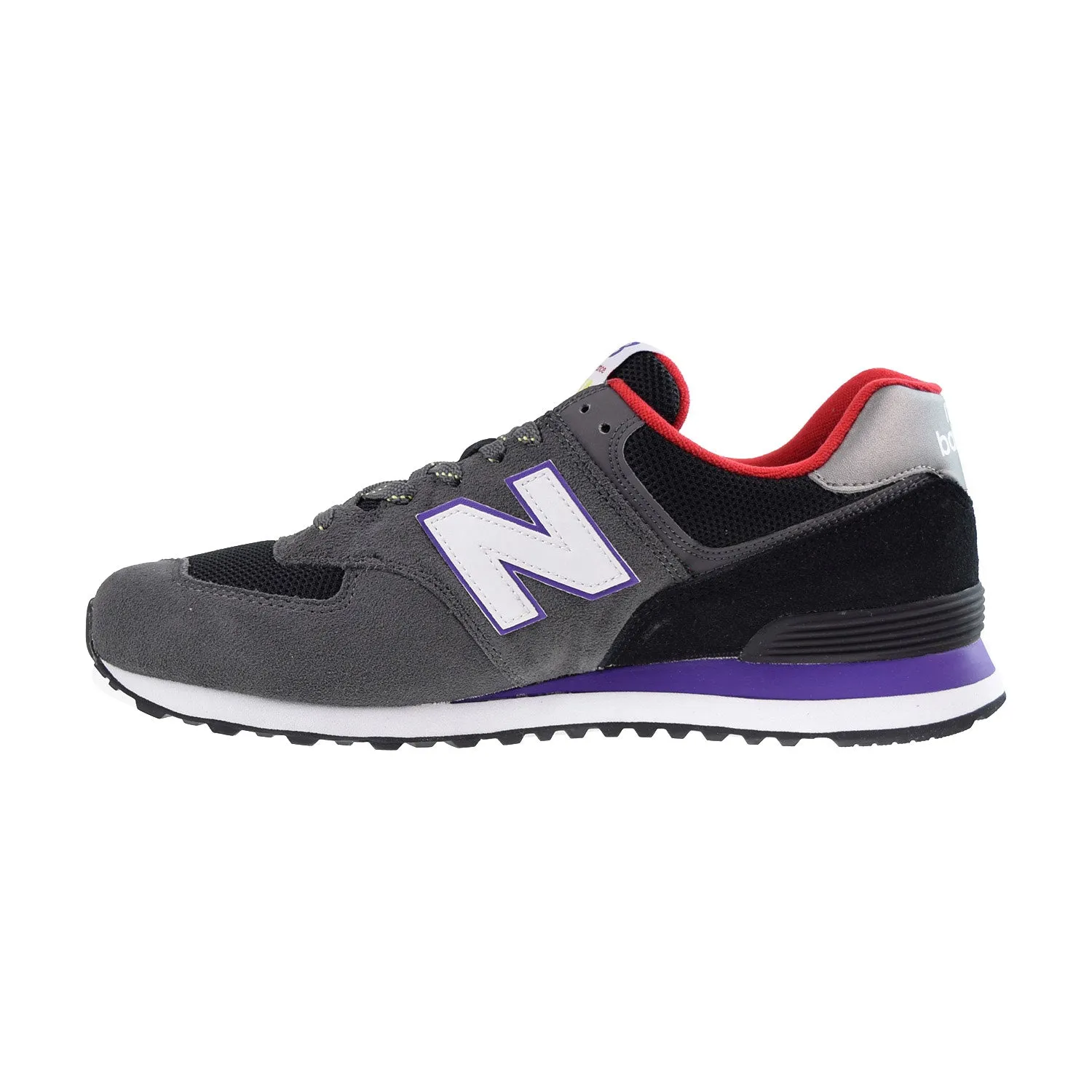 New Balance 574 Men's Shoes Grey-Black-Purple
