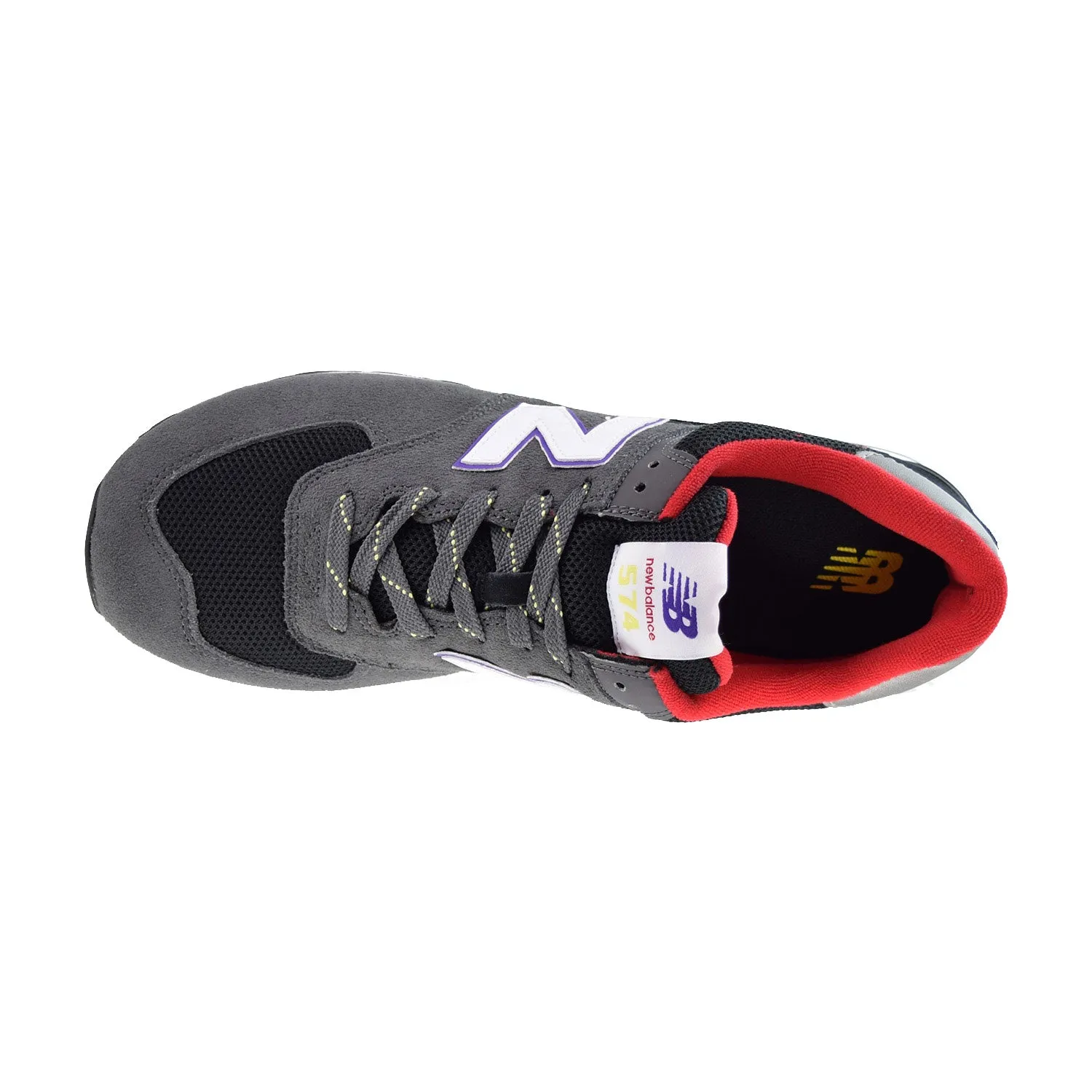 New Balance 574 Men's Shoes Grey-Black-Purple