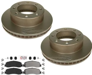 Off Road Performance Carbon Brake Rotors & Brake Pads For Ford F250 4x4 2008-12