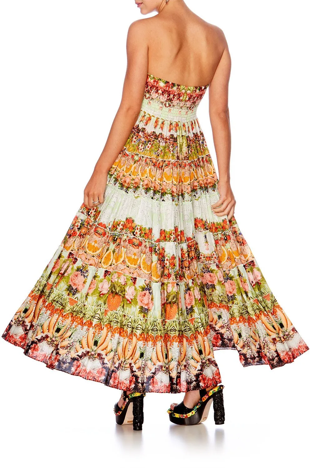 TIERED MAXI SKIRT SAMBA SALADA