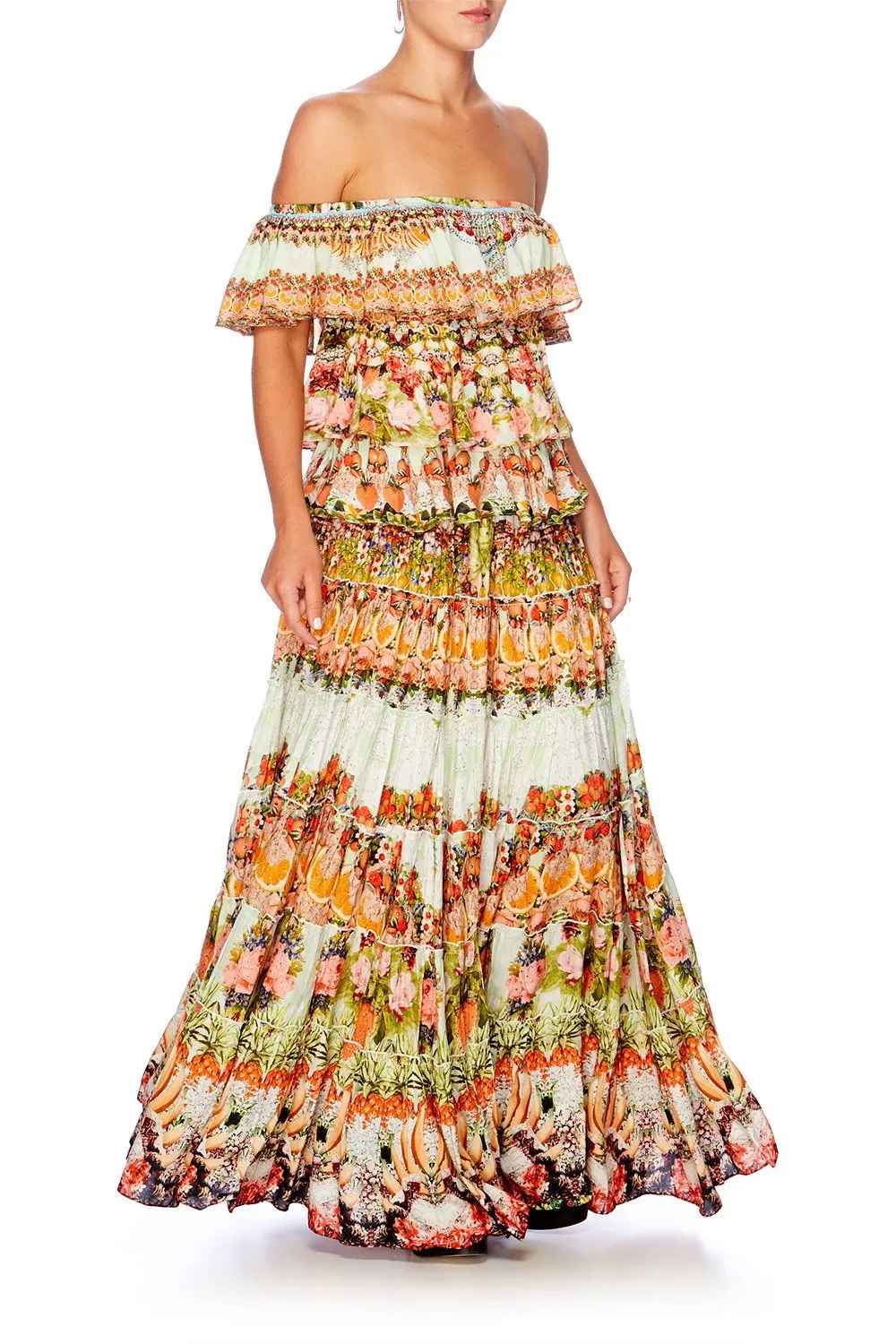 TIERED MAXI SKIRT SAMBA SALADA