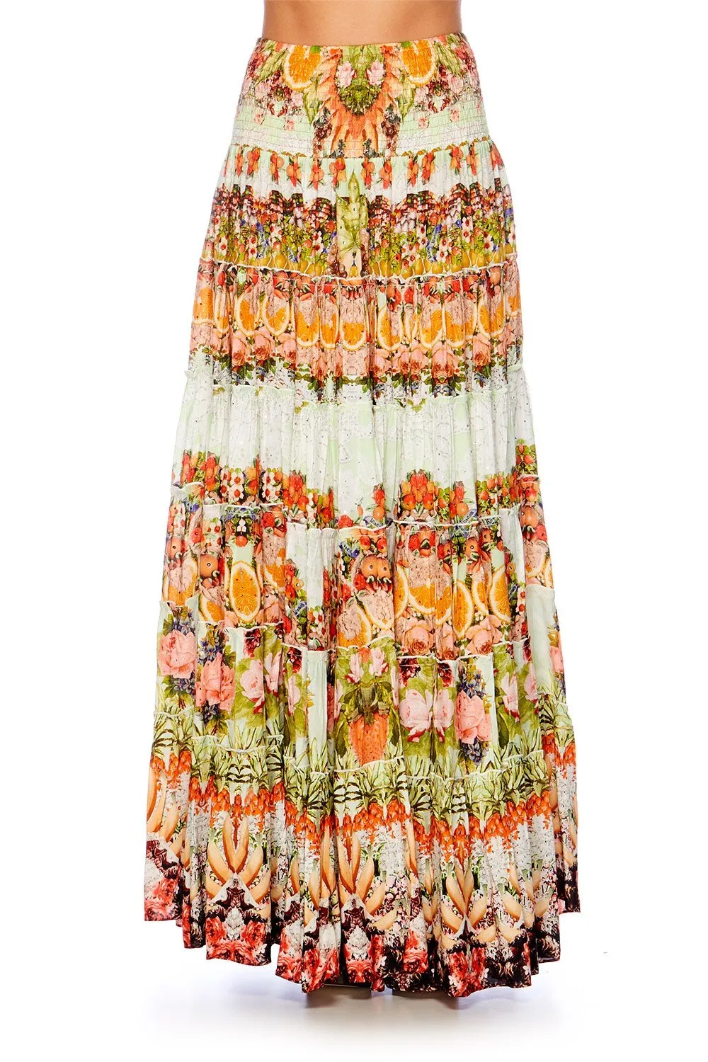 TIERED MAXI SKIRT SAMBA SALADA