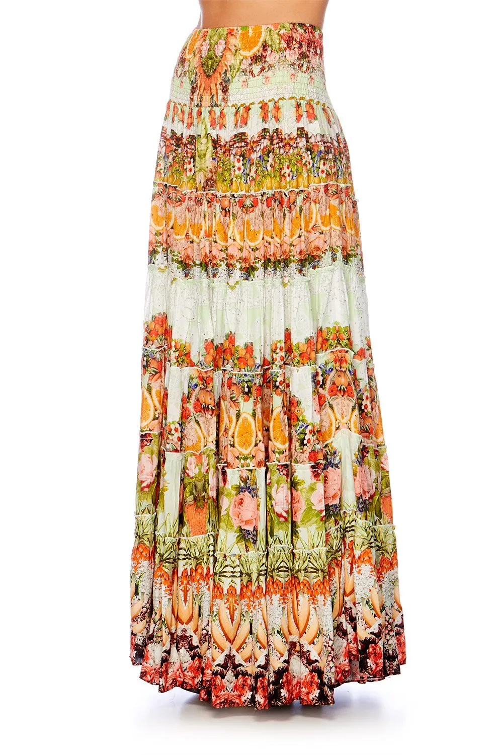 TIERED MAXI SKIRT SAMBA SALADA