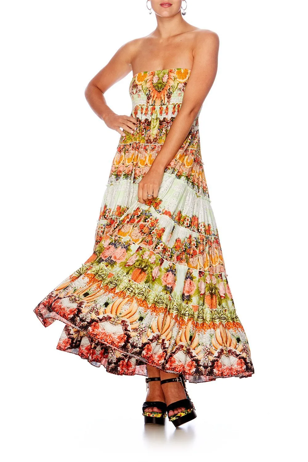 TIERED MAXI SKIRT SAMBA SALADA