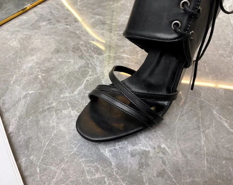 Women's Sandals Cross Strap Open Toe Roman Fashion Shoes
