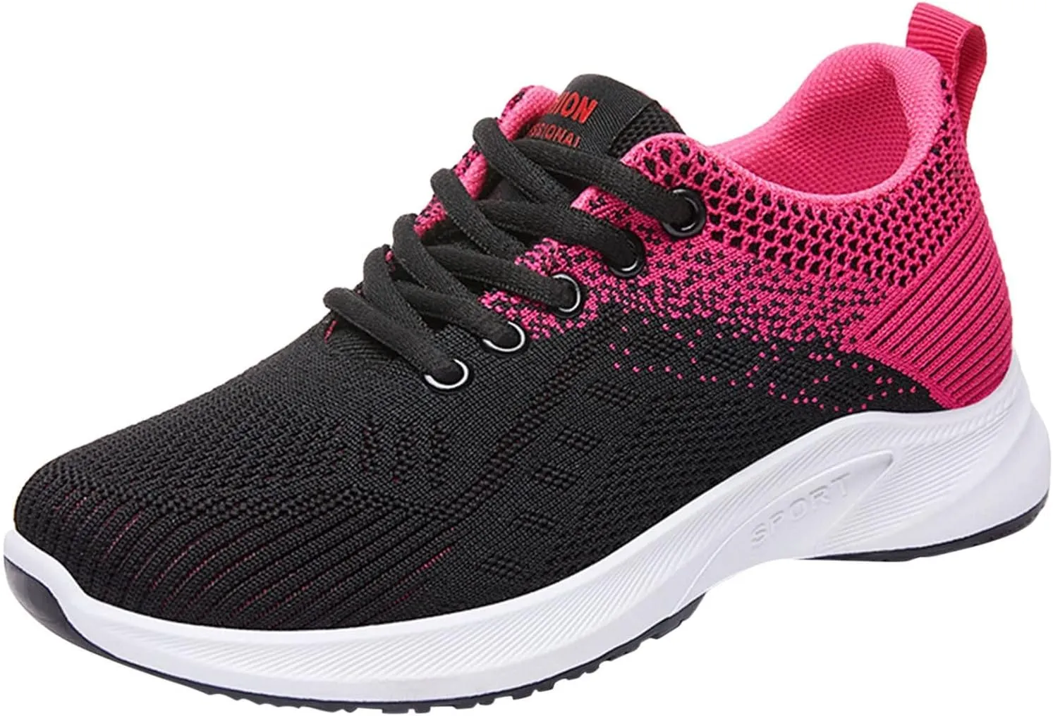 Womens Walking Shoes Lace Up Lightweight Memory Foam Cheer Non Slip Work Shoes Women Walking Shoes Casual Waterproof Sneakers Black Tennis Shoe Cross Trainer Shoe